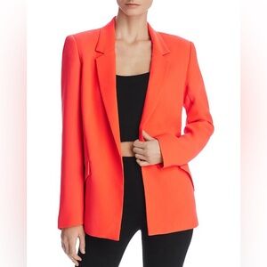 Bardot Duchess Open Blazer Bloomingdale’s Exclusive Neon Coral (WORN ONCE) NWoT